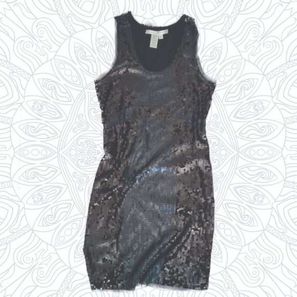 Black Sequin Max Studio Cocktail Party Dress Size Small - Picture 1 of 5